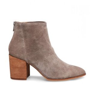 Steve Madden Jamesie Booties in Grey Suede